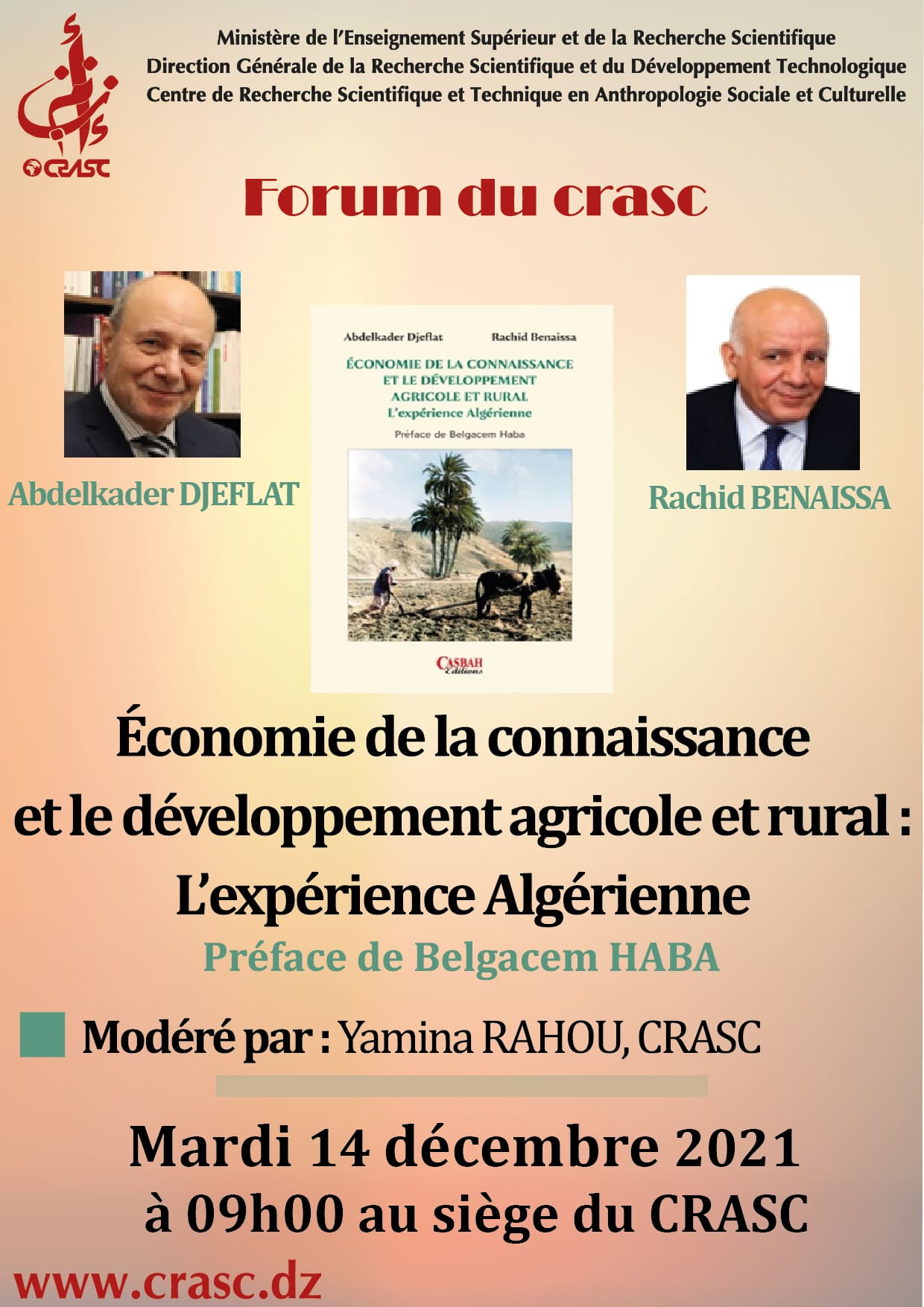 Économie de la connaissance et développement agricole et rural : l'expérience algérienne