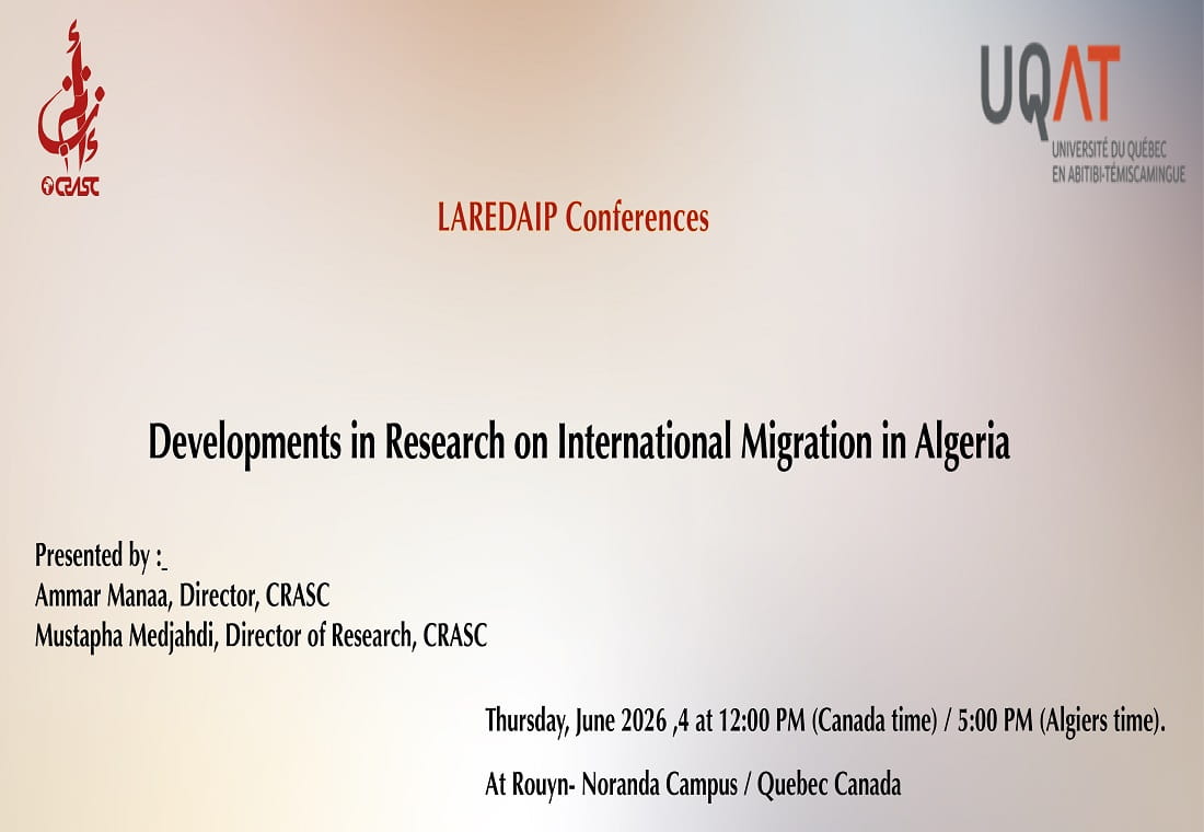 Developments in research on international migration in Algeria