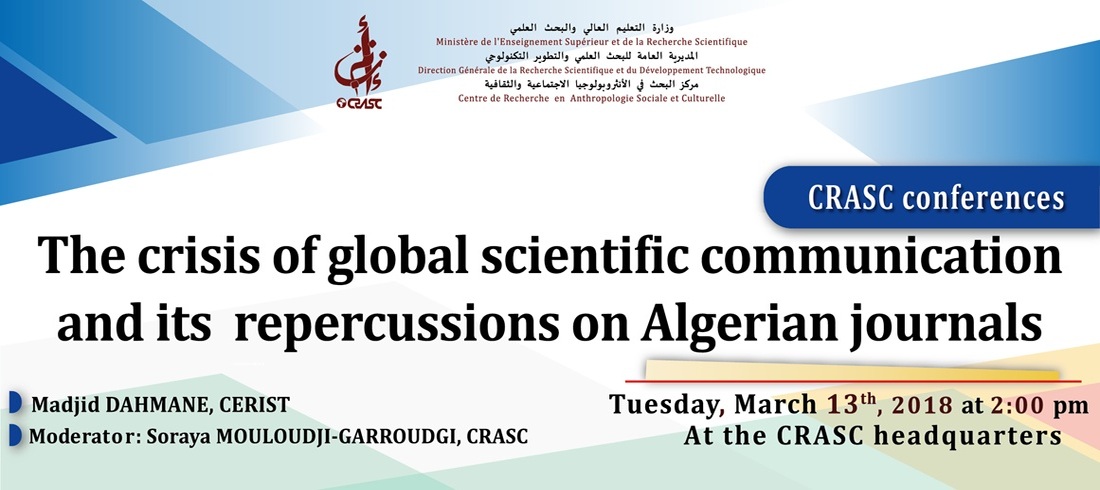 The crisis of global scientific communication and its repercussions on Algerian journals