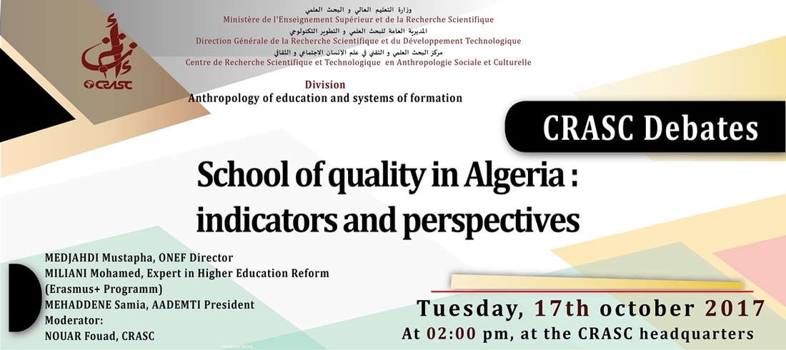 School of quality in Algeria : indicators and perspectives
