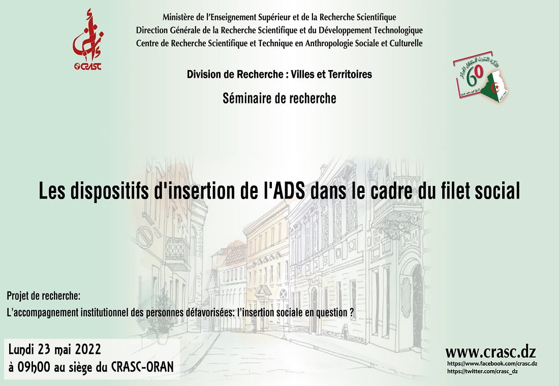 les dispositifs d'insertion de l'accompagnement institutionnel des personnes défavorisées dans le cadre du filet social