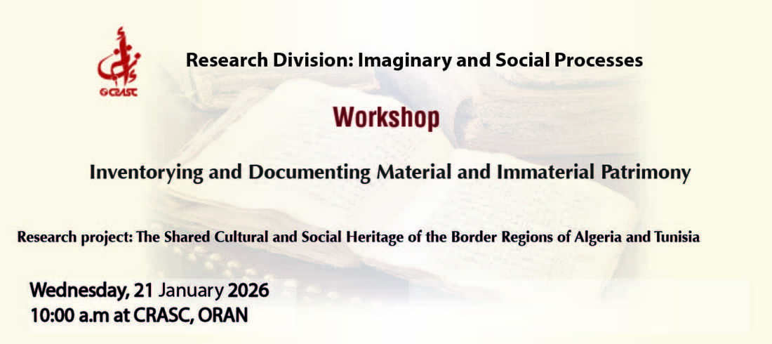 Workshop on inventorying and documenting material and immaterial patrimony