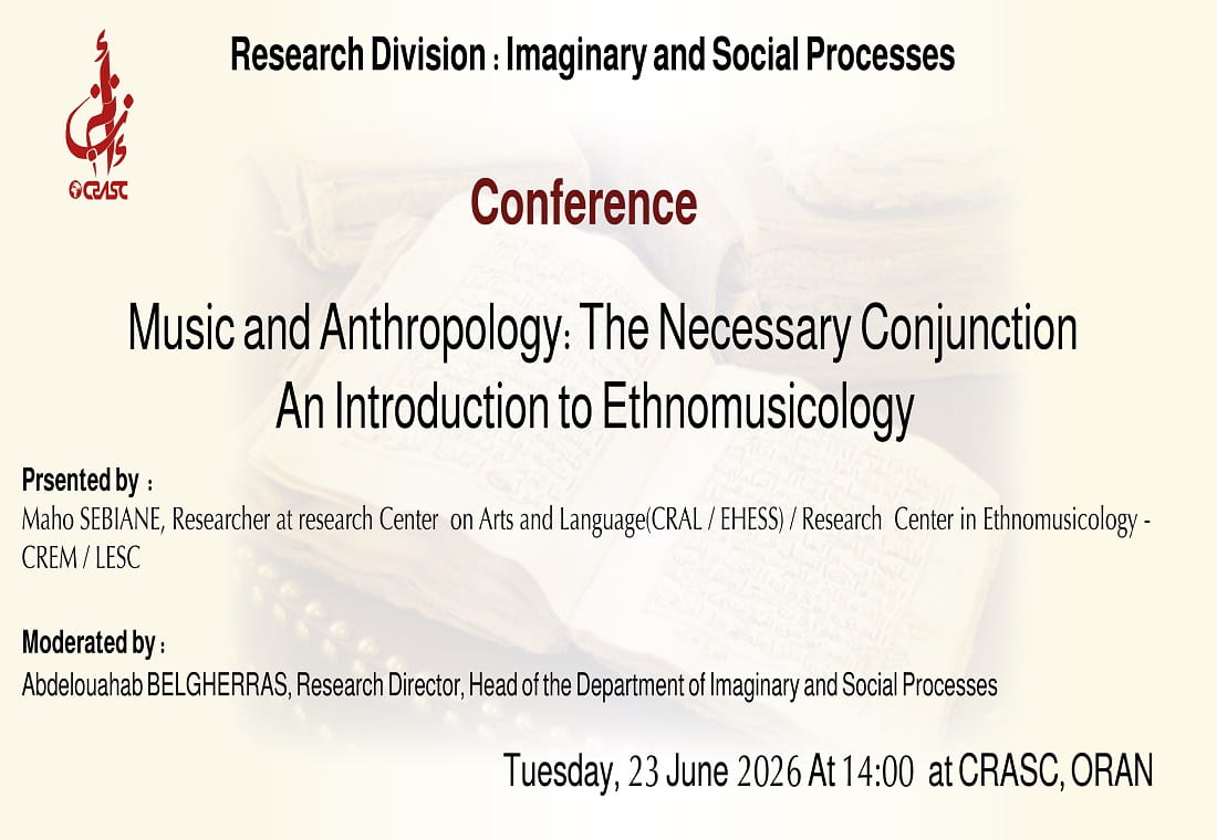 Music and Anthropology: A Necessary Conjunction