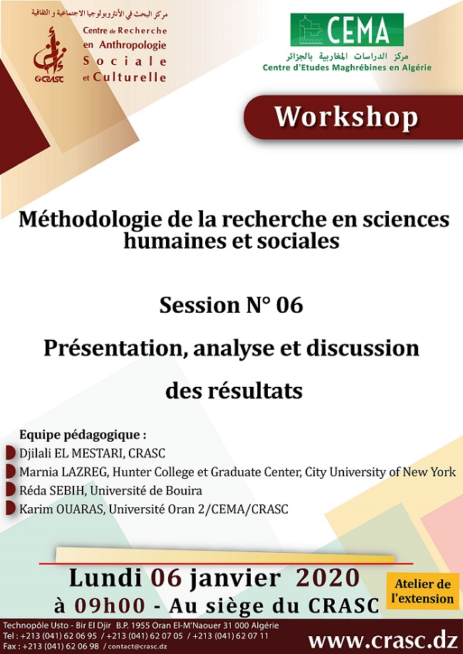 Présentation 'Analyse et Discussion drs Résultats