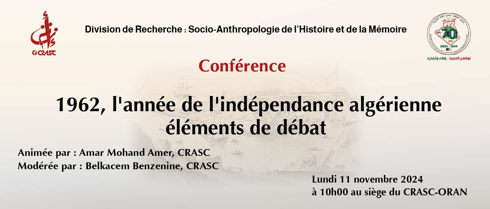 Revenir sur 1962, l'année de l'indépendance