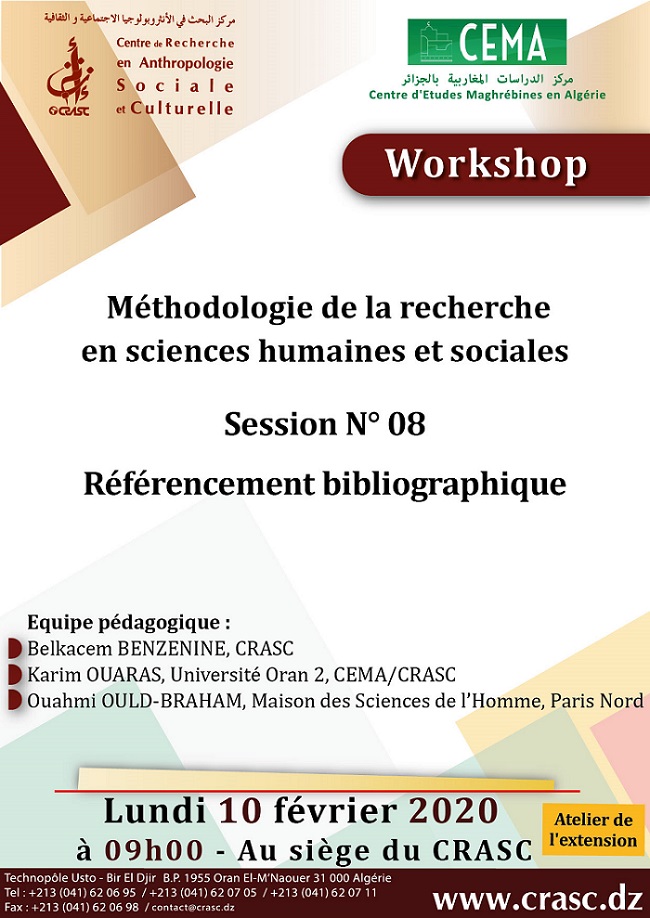 Session 08:Référencement Bibliographique