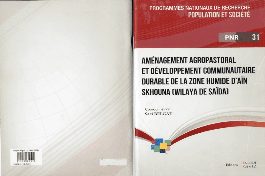 Aménagement agropastoral et développement communautaire durable de la zone humide d’Aîn Skhouna (Wilaya de Saîda).