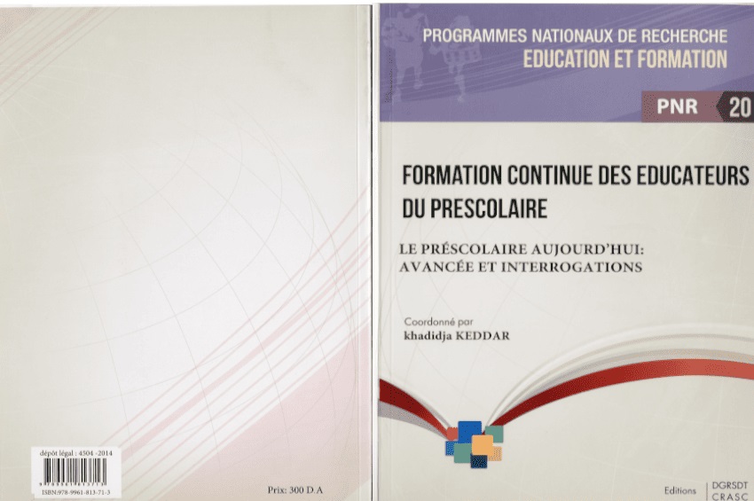 Formation continue des éducateurs du préscolaire.