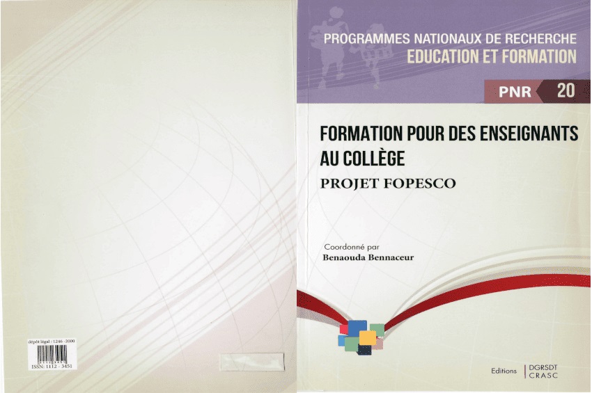 Formation pour des enseignements au collège.
