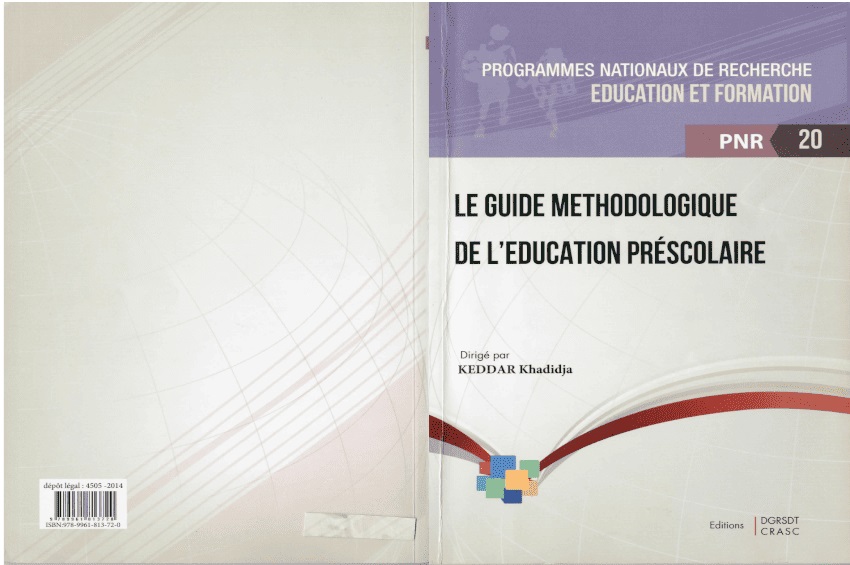 Le guide méthodologique de l’éducation préscolaire.