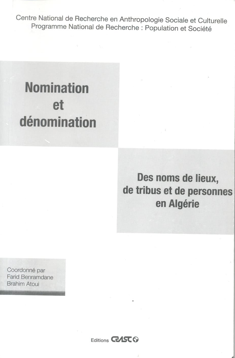 Nomination et dénomination