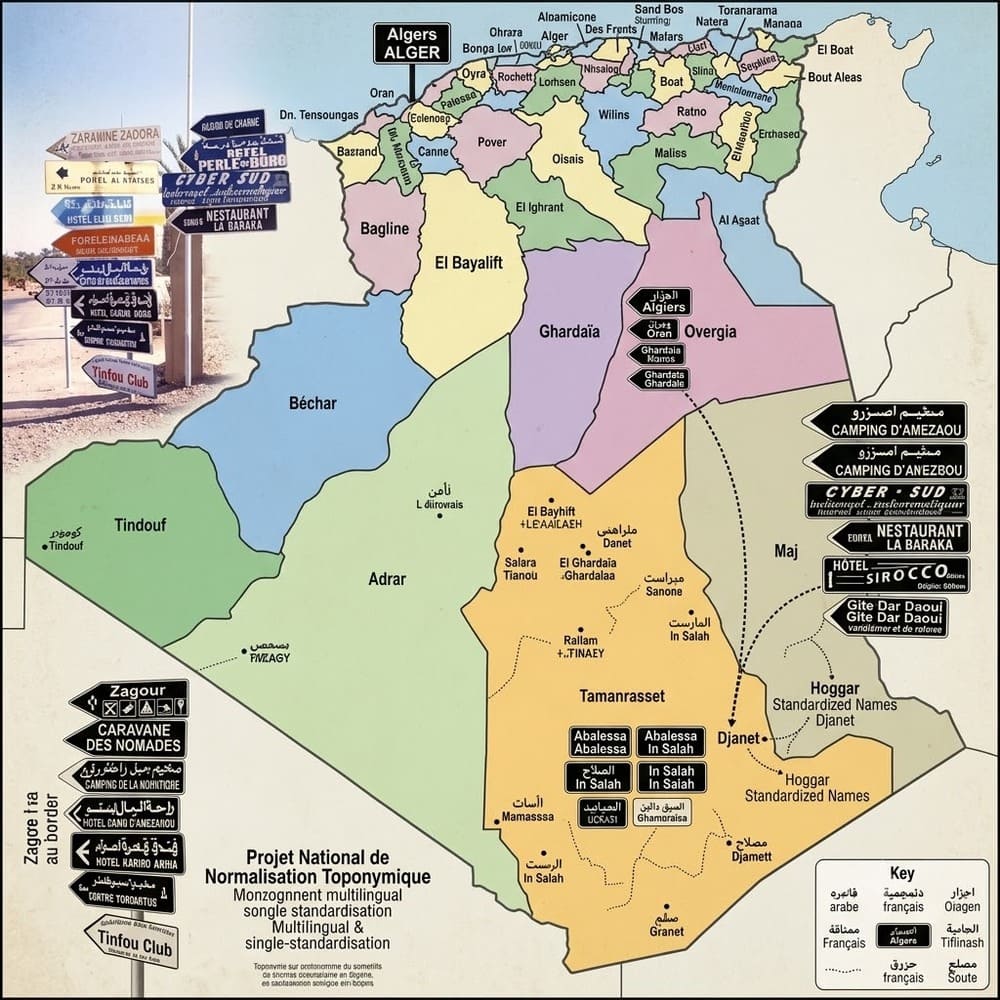 Toponymie et normalisation des noms de lieux : usages et orthographes officiels en Algérie « TOPONORM »