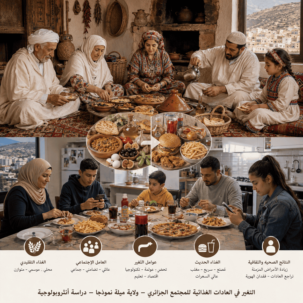 Les changements dans les habitudes alimentaires de la société algérienne – Cas de la wilaya de Mila : Étude anthropologique