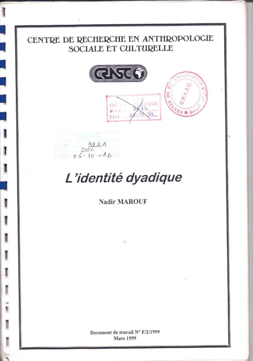L'identité dyadique