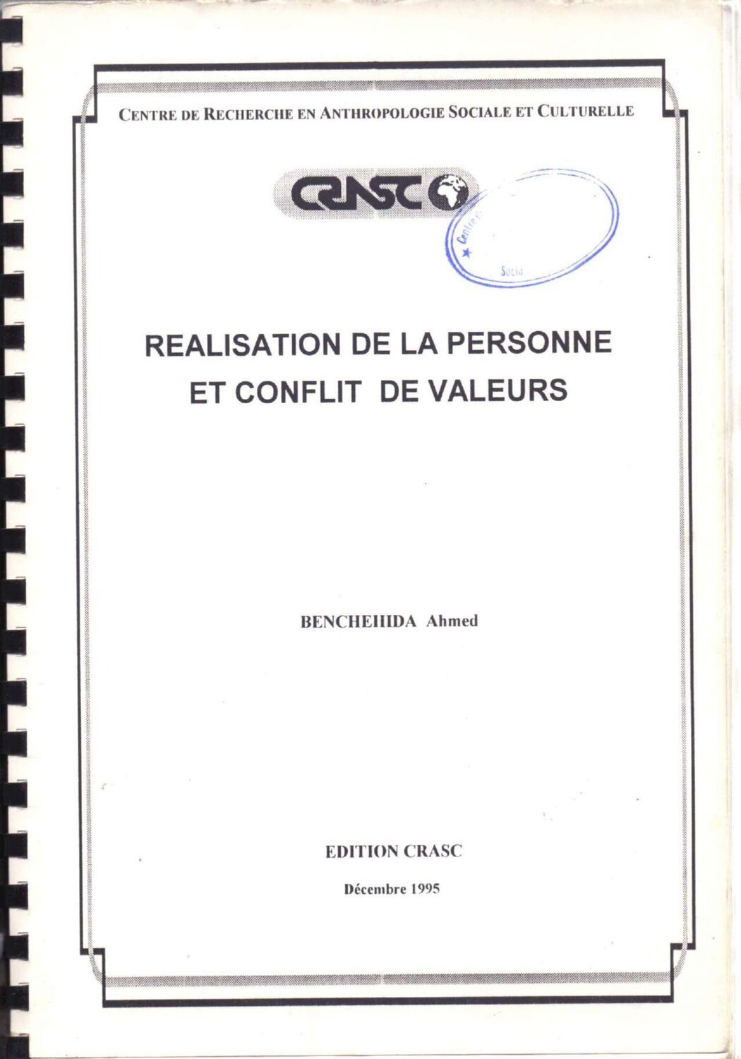 Réalisation de la personne et conflit de valeurs